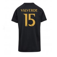 Koszulka piłkarska Real Madrid Federico Valverde #15 Strój Trzeci dla kobiety 2023-24 tanio Krótki Rękaw